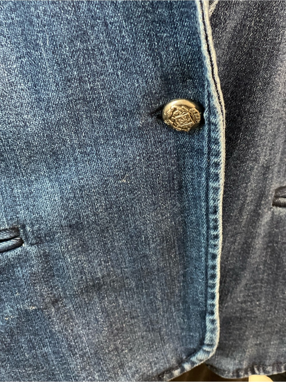I.N.C. International Concepts Dark Blue Denim Blazer Size XL - Picture 11 of 11